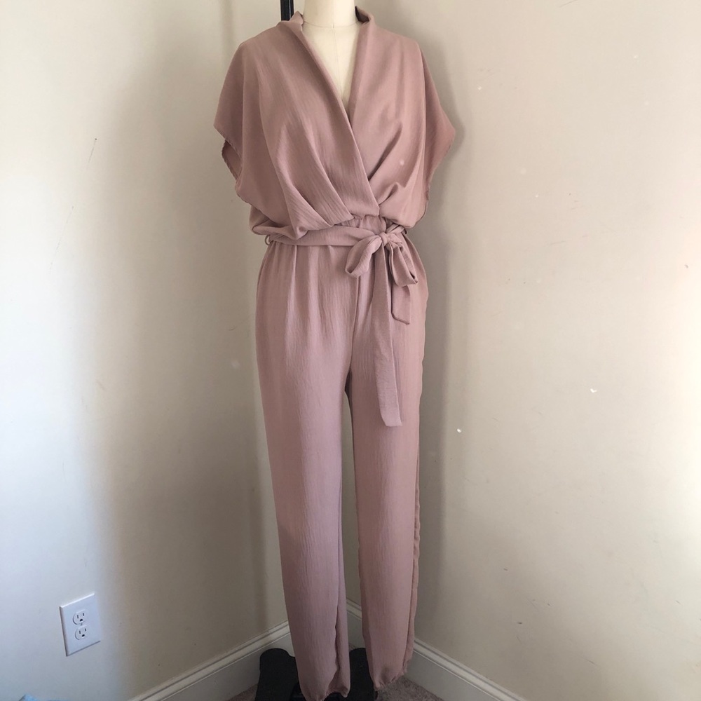 Elegant Mauve Jumpsuit